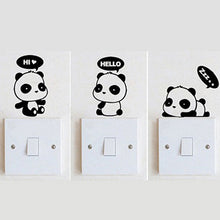 Load image into Gallery viewer, Lovely Cartoon Panda Room Window Door Decals Decor Removable Wall Switch Sticker
