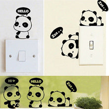 Load image into Gallery viewer, Lovely Cartoon Panda Room Window Door Decals Decor Removable Wall Switch Sticker
