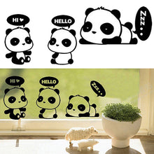 Load image into Gallery viewer, Lovely Cartoon Panda Room Window Door Decals Decor Removable Wall Switch Sticker
