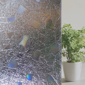 Cobblestone Shaped Glass Sticker Bathroom Door Window Static Film Home Decor