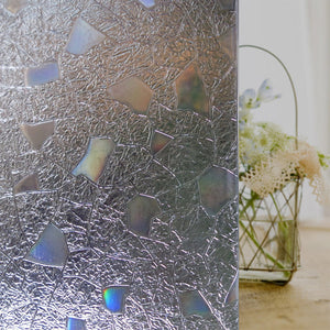 Cobblestone Shaped Glass Sticker Bathroom Door Window Static Film Home Decor