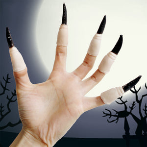 Juego de fundas para uñas de bruja y vampiro, accesorios de Halloween, disfraces de fiesta, 10 Uds.