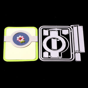 Hollow Circle Card Cover DIY Decor Cutting Dies Handcrafts Embossing Stencil