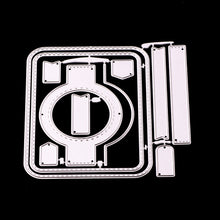 Load image into Gallery viewer, Hollow Circle Card Cover DIY Decor Cutting Dies Handcrafts Embossing Stencil
