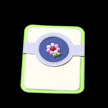 Load image into Gallery viewer, Hollow Circle Card Cover DIY Decor Cutting Dies Handcrafts Embossing Stencil
