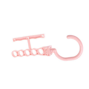 Home Plastic Multilayer Hanger Hooks Fixed Buckle Household Anti-slip Clothes