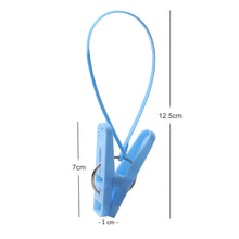 Cargar imagen en el visor de la galería, 12 Uds. Pinzas para ropa, pinzas de secado de plástico para ropa interior, colgador de calcetines
