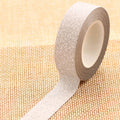 10m Glitter Washi Sticky Paper Masking Adhesive Tape Label Decorative DIY Craft
