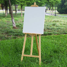 Cargar imagen en el visor de la galería, Pinturas acrílicas al óleo del artista del arte del marco de madera del tablero de lona del rectángulo en blanco blanco
