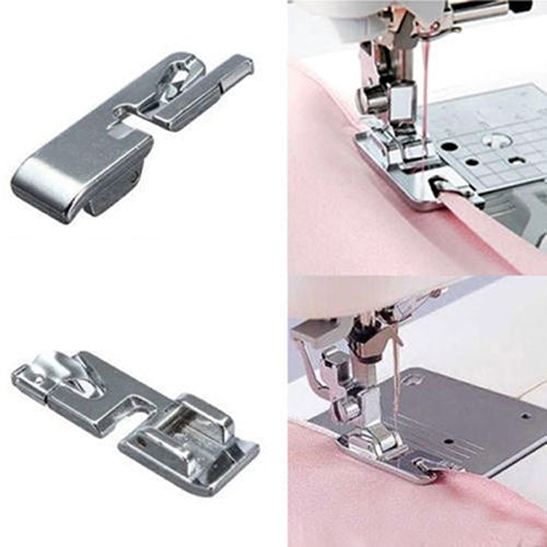 1Pc Rolled Hem Foot for Brother Janome Singer Silver Color Bernet Sewing Machine