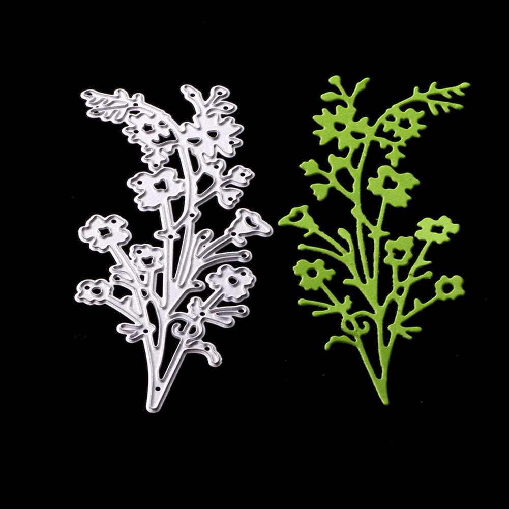 Plantilla de troquel de corte de Metal con flores de primavera, decoración de caja de regalo para tarjetas de papel