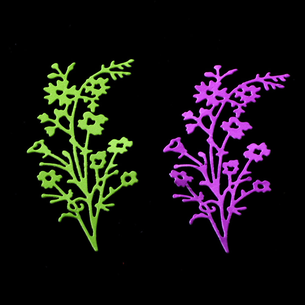 Plantilla de troquel de corte de Metal con flores de primavera, decoración de caja de regalo para tarjetas de papel
