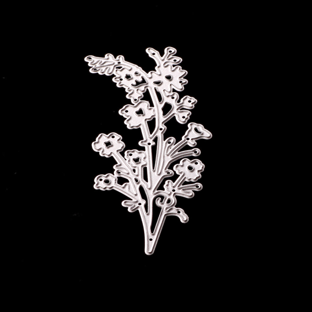 Plantilla de troquel de corte de Metal con flores de primavera, decoración de caja de regalo para tarjetas de papel
