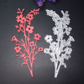 Plantilla de troquel de corte de Metal con flores de primavera, decoración de caja de regalo para tarjetas de papel
