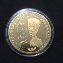 Load image into Gallery viewer, Solid Egyptian Nefertiti Figure Embossed Collection Commemorative Coin Gift
