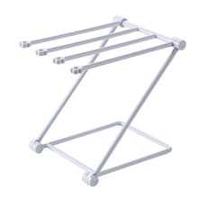 Load image into Gallery viewer, Folding Towel Stand Rack Kitchen Washing Cloth Draining Plastic Organizer Shelf
