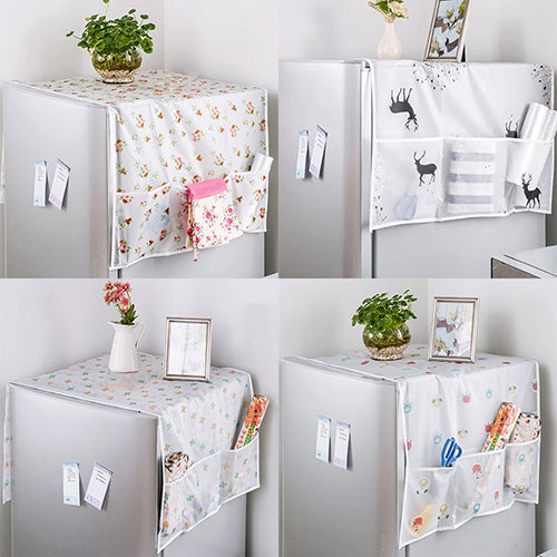 Fridge Refrigerator Dust Proof Cover Multi-Use Pouch Storage Kitchen Organizer