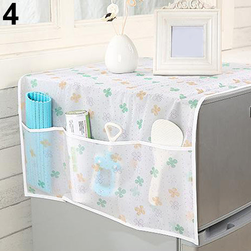 Fridge Refrigerator Dust Proof Cover Multi-Use Pouch Storage Kitchen Organizer