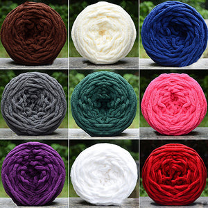 DIY Soft Scarf Sweater Towel Thick Yarn Knitting Chunky Towelling Yarn Ball