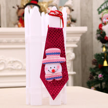 Load image into Gallery viewer, Luminous LED Christmas Necktie Santa Snowman Elk Tie Xmas Decor for Kids Adults

