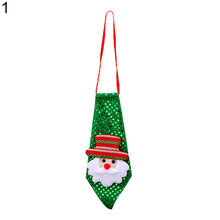 Load image into Gallery viewer, Luminous LED Christmas Necktie Santa Snowman Elk Tie Xmas Decor for Kids Adults
