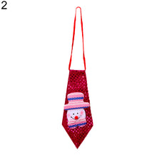 Load image into Gallery viewer, Luminous LED Christmas Necktie Santa Snowman Elk Tie Xmas Decor for Kids Adults
