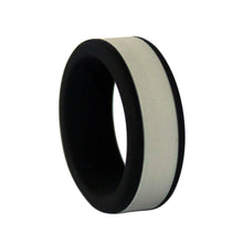 Load image into Gallery viewer, 8mm Cross Fit Fitness Sport Men Women DIY Dual Color Flexible Silicone Band Ring

