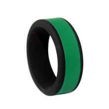 Load image into Gallery viewer, 8mm Cross Fit Fitness Sport Men Women DIY Dual Color Flexible Silicone Band Ring
