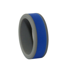 Load image into Gallery viewer, 8mm Cross Fit Fitness Sport Men Women DIY Dual Color Flexible Silicone Band Ring
