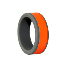 Load image into Gallery viewer, 8mm Cross Fit Fitness Sport Men Women DIY Dual Color Flexible Silicone Band Ring
