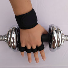 Load image into Gallery viewer, Men Women Gym Fitness Weightlifting Half Finger Anti-skid Glove with Wrist Wrap
