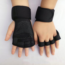 Load image into Gallery viewer, Men Women Gym Fitness Weightlifting Half Finger Anti-skid Glove with Wrist Wrap
