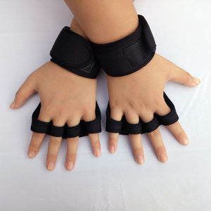 Men Women Gym Fitness Weightlifting Half Finger Anti-skid Glove with Wrist Wrap