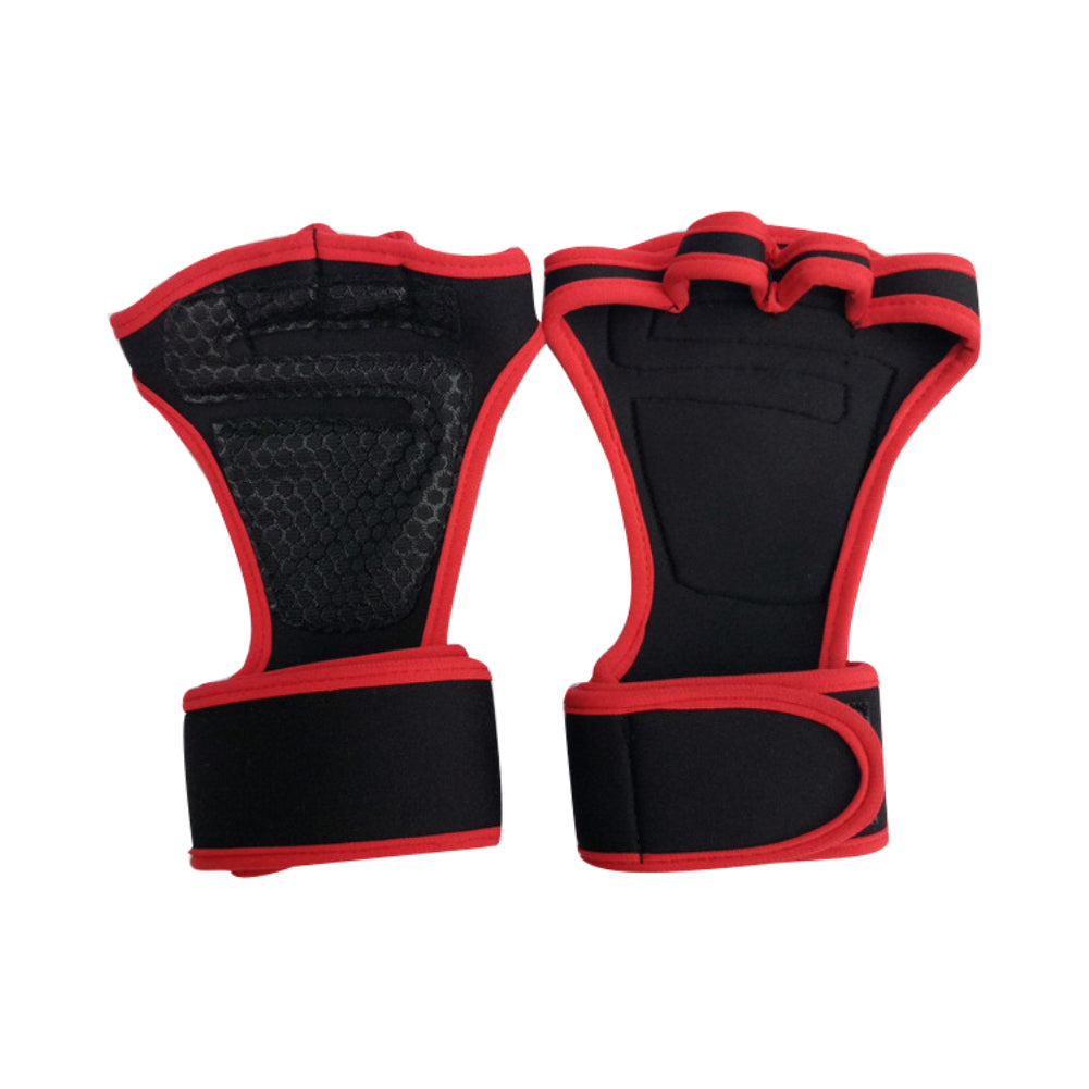 Men Women Gym Fitness Weightlifting Half Finger Anti-skid Glove with Wrist Wrap