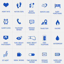 Load image into Gallery viewer, Smart Wristbands Fitness Activity Heart Rate Tracker Blood Pressure Fitness Bracelet Smart Bracelet With Color Screen
