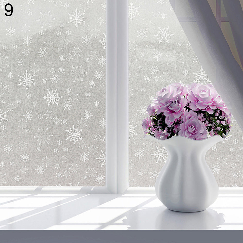 Baño mariposa burbuja flor esmerilada decorativa privacidad ventana pegatina película