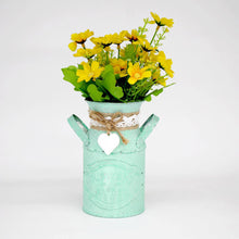 Load image into Gallery viewer, Round Cylindrical Flower Plant Pot Planter Iron Art Garden Living Room Decor
