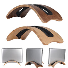 Load image into Gallery viewer, Samdi Wooden Vertical Desktop Laptop Stand Holder Bracket Dock for Macbook Air
