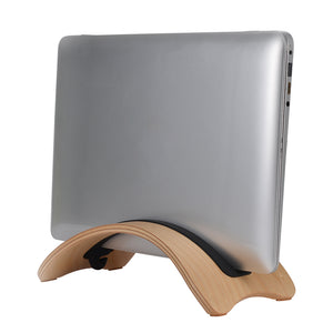 Samdi Wooden Vertical Desktop Laptop Stand Holder Bracket Dock for Macbook Air