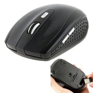 Portable Mini 2.4GHz Wireless Optical Mouse USB 2.0 Receiver for Laptop PC Computer