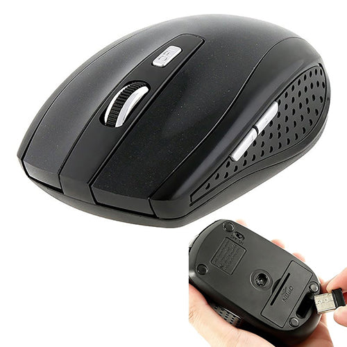 Portable Mini 2.4GHz Wireless Optical Mouse USB 2.0 Receiver for Laptop PC Computer