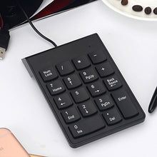 Cargar imagen en el visor de la galería, Teclado numérico con cable Mini USB de 18 teclas teclado numérico para PC ordenador portátil
