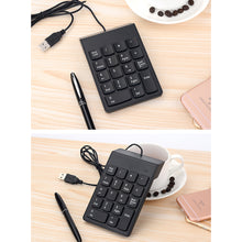 Cargar imagen en el visor de la galería, Teclado numérico con cable Mini USB de 18 teclas teclado numérico para PC ordenador portátil
