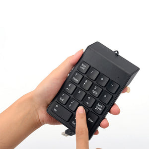 Teclado numérico con cable Mini USB de 18 teclas teclado numérico para PC ordenador portátil