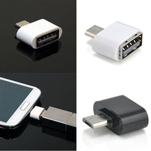 Load image into Gallery viewer, Micro USB Male to USB 2.0 Female Adapter OTG Converter for Android Tablet Phone
