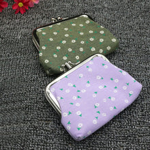 Cargar imagen en el visor de la galería, Bolso de mano de doble capa a la moda de 4 pulgadas, estuche para monedas, monedero con girasol, Mini billetera
