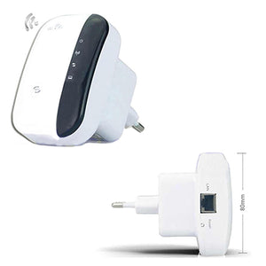 Extensor de señal de 300Mbps Booster Wireless-N AP Range 802.11 WiFi Repetidor Enchufe de la UE