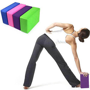 Bloque de Yoga Ladrillo de Espuma Ayuda para Estirar Gimnasio Pilates para Ejercicio Fitness Deportes