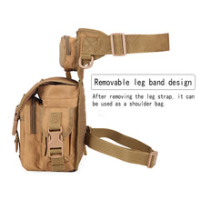 Load image into Gallery viewer, Men&#39;s Military Camouflage Drop Leg Bag Panel Utility Waist Belt Pouch Pack
