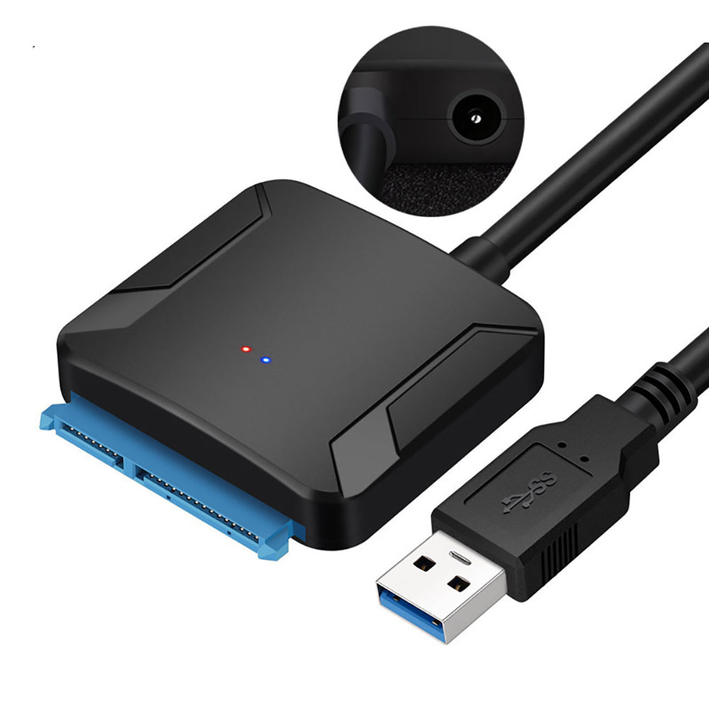 Adaptador de línea de Cable convertidor de disco duro SATA a USB 3,0 2,5/3,5 HDD SSD